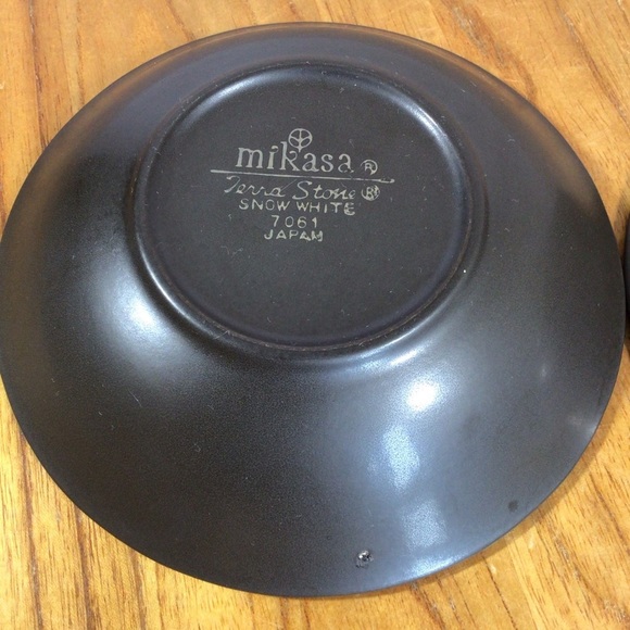 Vintage Mikasa Snow White 7061 Terra Stone Fruit/Dessert Bowls - Set of 2 - Picture 5 of 5